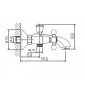 СМЕСИТЕЛЬ ДЛЯ ВАННЫ HAYBA HB 3119-4