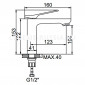 Смеситель для раковины Ledeme H75 L1075