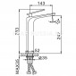 СМЕСИТЕЛЬ ДЛЯ РАКОВИНЫ FRAP H57 F1057-2