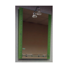 Зеркало Frap/Ledeme 618 60 х 80 см с полкой зеленый