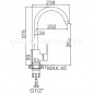 Смеситель для кухни Ledeme H716 L74016 нержавейка