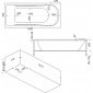 Ванна акриловая (150 х  70) BAS "Верона" без сифона и без экрана