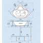 Ванна акриловая (142 х 142) Triton "Медея" без сифона