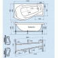 Ванна акриловая (180 х  96) Triton "Мишель" без сифона