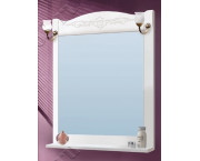 Зеркало с полкой и светильниками VAKO "Классика" 60 ольха белая