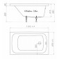Акриловая ванна Тритон Стандарт (120х70) см без экрана без сифона