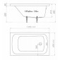 Акриловая ванна Тритон Стандарт (120х70) см без экрана без сифона