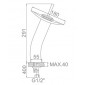 СМЕСИТЕЛЬ ДЛЯ РАКОВИНЫ LEDEME L1055-3