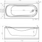 Ванна акриловая DOMANI-SPA 170х70(на каркасе+экран)