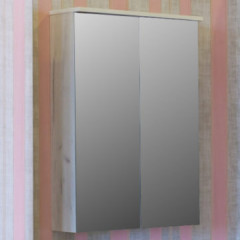 Зеркало-шкаф Сан-Дора  Чикаго 80 см светло-серый