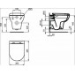 Комплект инсталляции Ideal Standard Exacto X022601 с крышкой-сиденьем микролифт