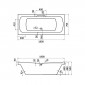 Ванна акриловая Santek Корсика 180х80 см без экрана