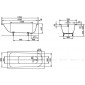 Стальная ванна KALDEWEI Saniform Plus 170x70 см
