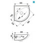 Раковина подвесная CERSANIT "Sigma" угловая, 32 см